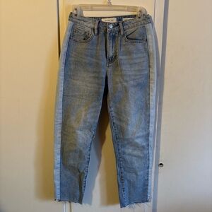 PacSun Two-Tone Blue Ankle Jeans